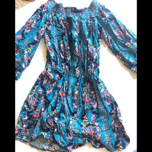 Off the shoulder flowy romper